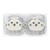 BouGPeng Flush-Mounted Socket with Hinged Lid Including Frame 16 A