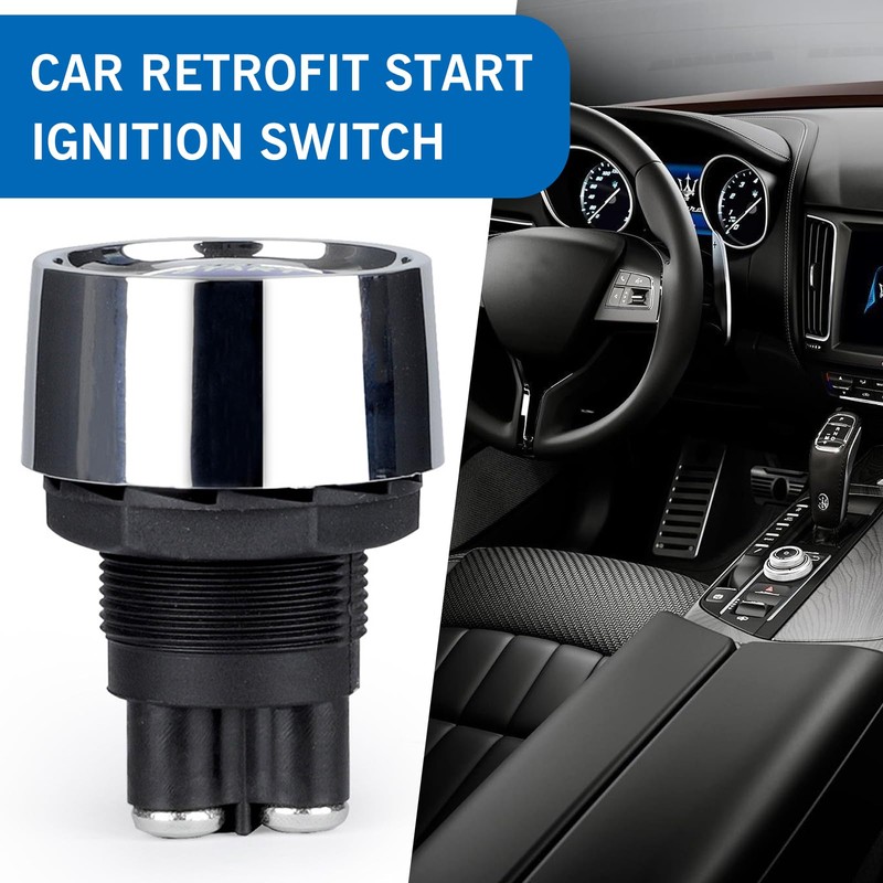 getfay 1 PC Car Engine Start Ignition Push Switch, 1.8"