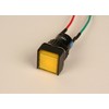 PilotLights 12 Volt DC Pilot Light, 17mm Square Panel Indicator
