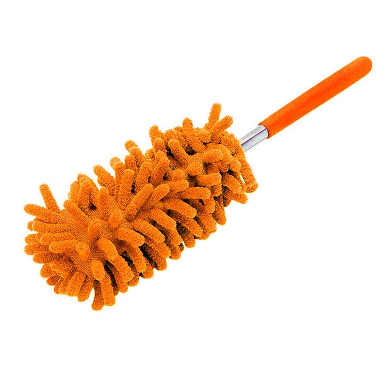 T&F Telescopic Duster, Extendable Telescopic Handle, Wedge Duster, Microfibre, Scratch-Free