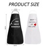 DHSBGWSX 1 Set Printed Couple Aprons, Wedding Gifts, Baking Aprons