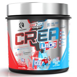 Forzagen Creatina ICEE Core Split, 2 Sabores: Cereza y Framb. Azul, 540 g