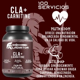 Gladiator Cla  Carnitina 1kg 100 Servicios Sabores                                                                                                    