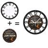 25cm Circular Iron Wall Clock with a Gas Station Price