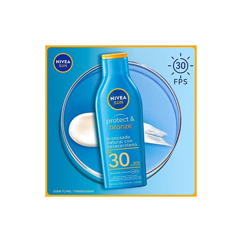 Protector Solar Corporal NIVEA SUN Protect Bronze FPS 30 200Ml,