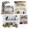 JOY DECOR 14 Inch Heavy Duty Folding Shelf Brackets, 2