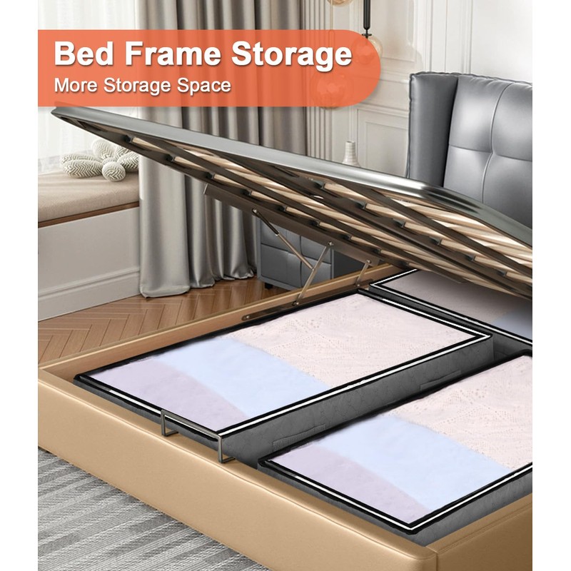 Pack of 3 90L Storage Bag, Under Bed Storage Box