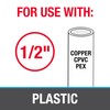Oatey 33910 Barbed (12 included in Polybag), 0.5", Gray Half