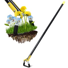 Bird Twig Bird Twig Hoe Gardening Tools - Scuffle Garden Hoe for Easy Weeding,30-72inch Weeding Tools Gardening Long Handle Hoe,Heavy Duty Stirrup Hula Hoe