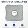 Ear Piercing Pillow for Side Sleepers with Comfort Hole (Gray)