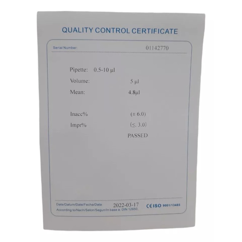 Jf Lhabo Micropipeta 0.5-10ul + Puntas Esteriles 10ul Jf Lhabo