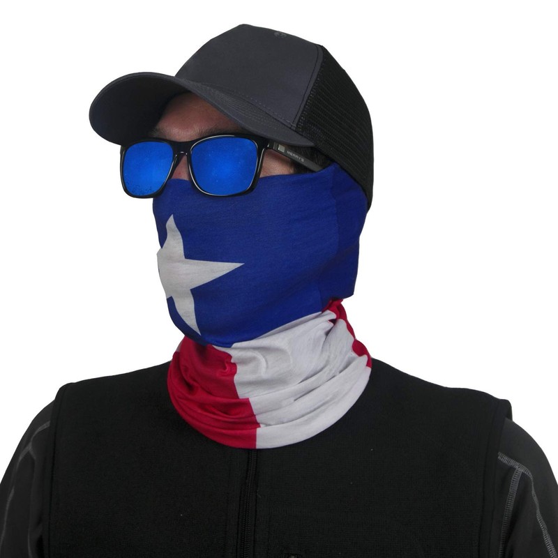 International Tie Texas Flag Bandana – Face Mask: Soft &