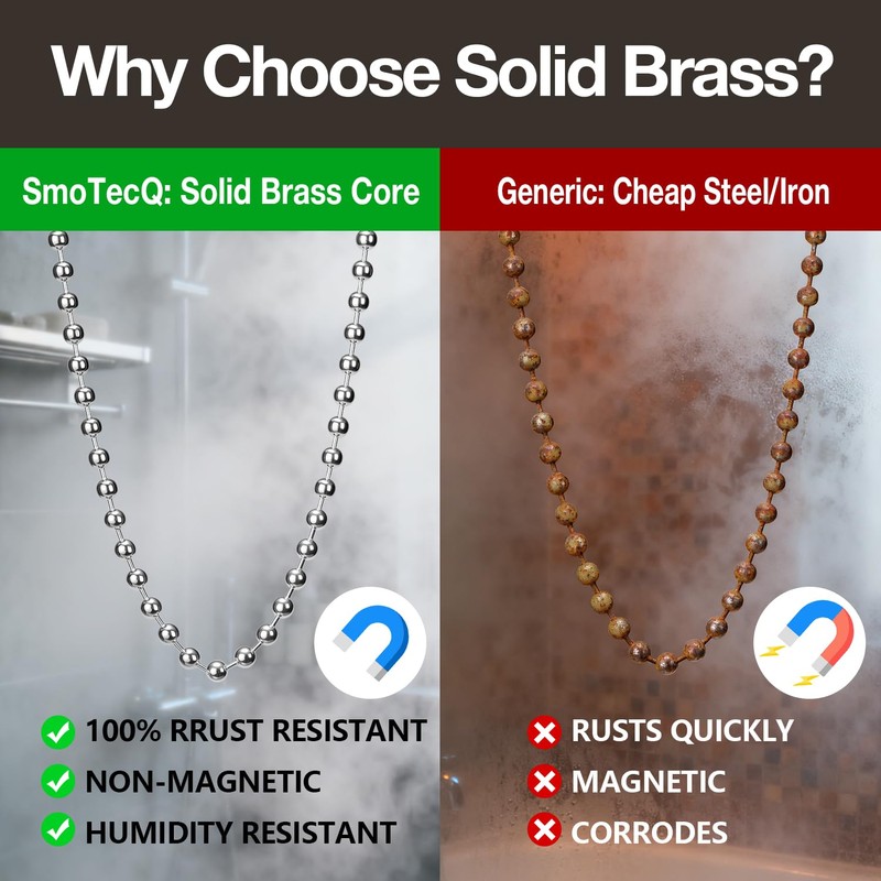 SmoTecQ 10 Feet (120 Inch) Ceiling Fan Pull Chain Extension