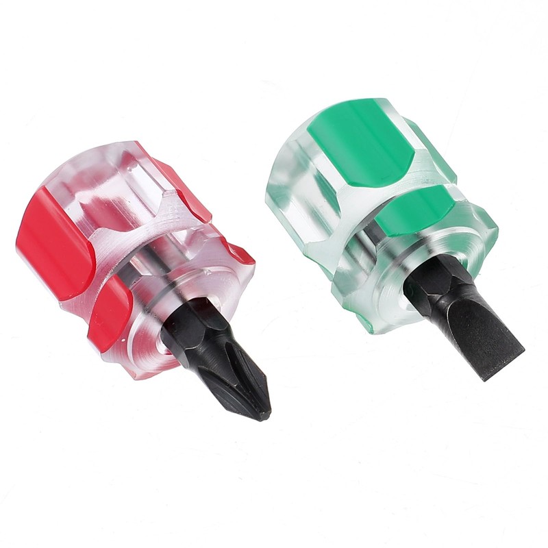 Mabor 4Pcs Stubby Screwdriver Mini Short Sewing Machine Screwdriver with