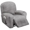 ULTICOR 4-Piece, 1 Seat Recliner Cover, Velvet Stretch Reclining Chair