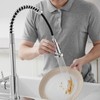 VOTON Chrome Kitchen Faucets with Pull Out Sprayer Commercial Spring