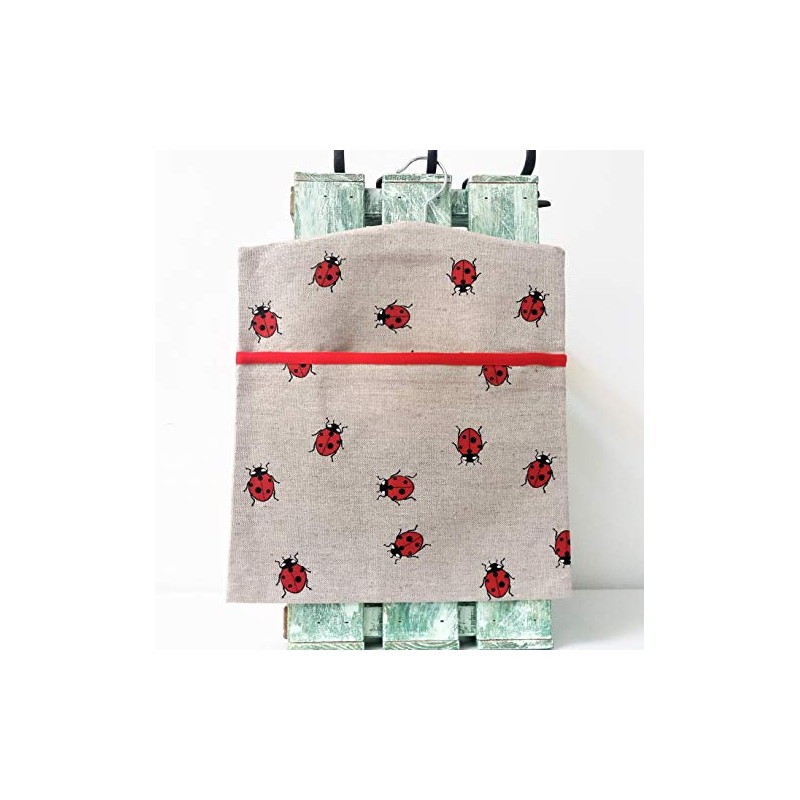 Linen Cotton Peg Bag Peg Storage Clothespin Bag Lady Birds