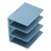 Bookends Simple Style Wide Mouth Design Blue Color Plastic Material