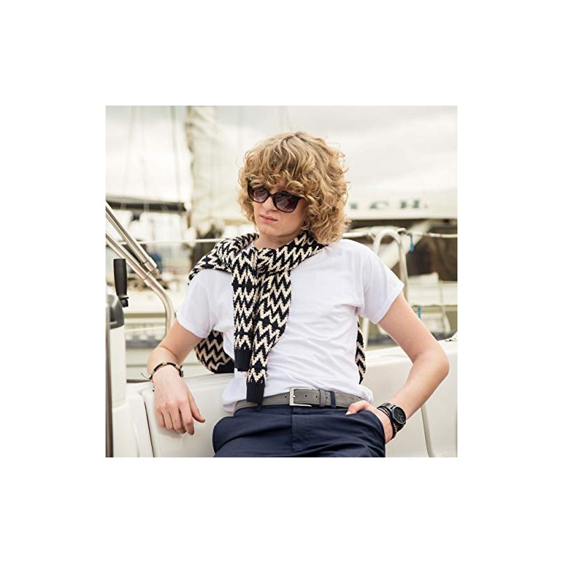 Seajure Men's Grey Suede Belt, gray