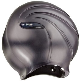 San Jamar R2790TBK Oceans 3.125 Mandrel Soloette Jumbo Roll Toilet Tissue Dispenser