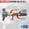Ignition Coil Set of 6 - Replaces 90919-A2007 - Compatible