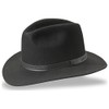 Tilley TWF1 Montana Wool Fedora Hat (Brown, 7 3/8)