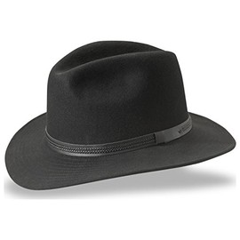 Tilley TWF1 Montana Wool Fedora Hat (Brown, 7 3/8)