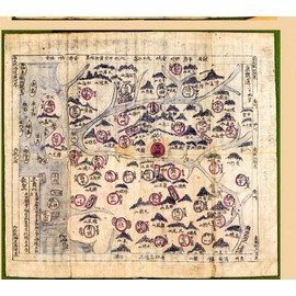 Historic 1800 Wall Map - Korean Atlas - Yjido. - Kyonggi-do 1 24in x 22in