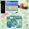 Coopay Knitting for Beginners Set, 50 Pieces Bamboo Knitting Needles