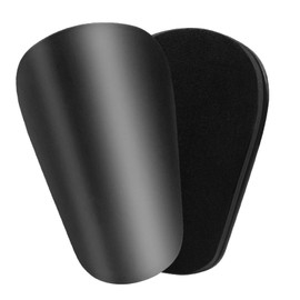 JunD Pack of 2 Mini Football Shin Pads Set, Mini Lightweight Breathable EVA Shin Pads, Shin Pads, Children's Football, Mini Shin Pads for Children and Adults (Black, 10 cm x 6 cm)