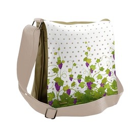 Lunarable Vineyard Messenger Bag, Italian Tuscany Wine Field, Unisex Cross-body