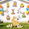 Large Easter Bunny Cutouts Chicks Cardboard Cutout Happy Easter Bulletin
