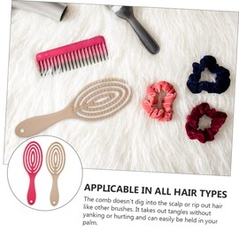 FOMIYES 2sets Hair Massage Comb Vented Detangler Brush for Women Men Styling Hair Brush Combs for Wet Dry Hair Salon Home Use 2pcs*2