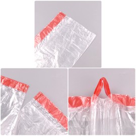 Morcte Clear 8 Gallon Drawstring Trash Bags, 108 Counts