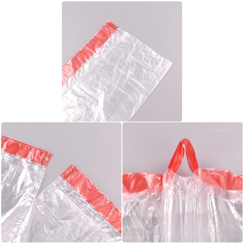 Morcte Clear 8 Gallon Drawstring Trash Bags, 108 Counts