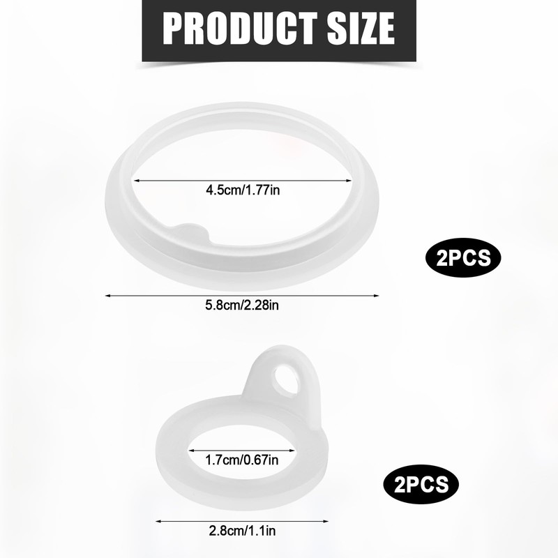 XIHIRCD 4pcs Gasket Replacement for Takeya Actives, Silicone Sealing Ring