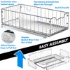 Simple Houseware Pull-Out Cabinet Sliding Basket Organizer, 17.2" D x