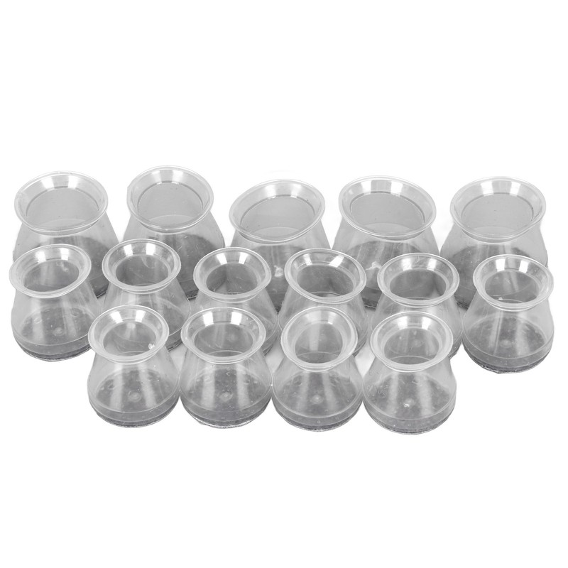15pcs Chair Leg Protectors Silicone Felt Bottom Chair Leg Covers