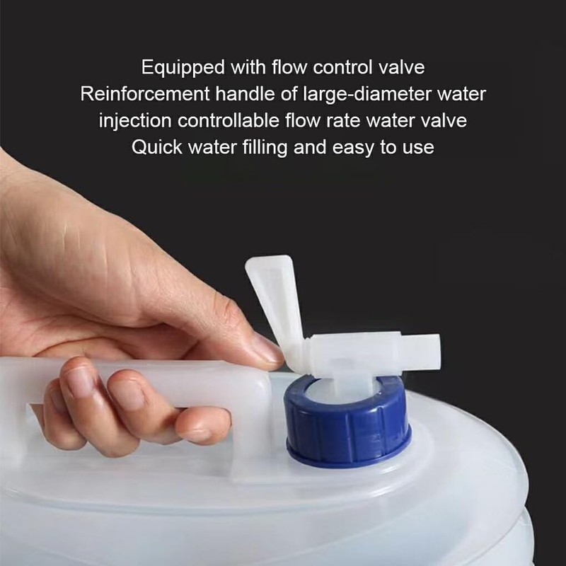 Bottle Container with Faucet Outdoor Camping and Hiking Portable Thickened