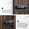 Kitmose 2 Pack Black Combination Lock, Rust Resistant, 4 Digit