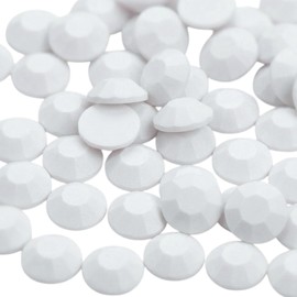 Pilviz 4000 Rhinestones, Large Capacity, Acrylic Stone, Nail Decoration, Parts, Resin, Decoration, Crafting, DIY, Polymer Stone (81 Matte White, 3 mm)