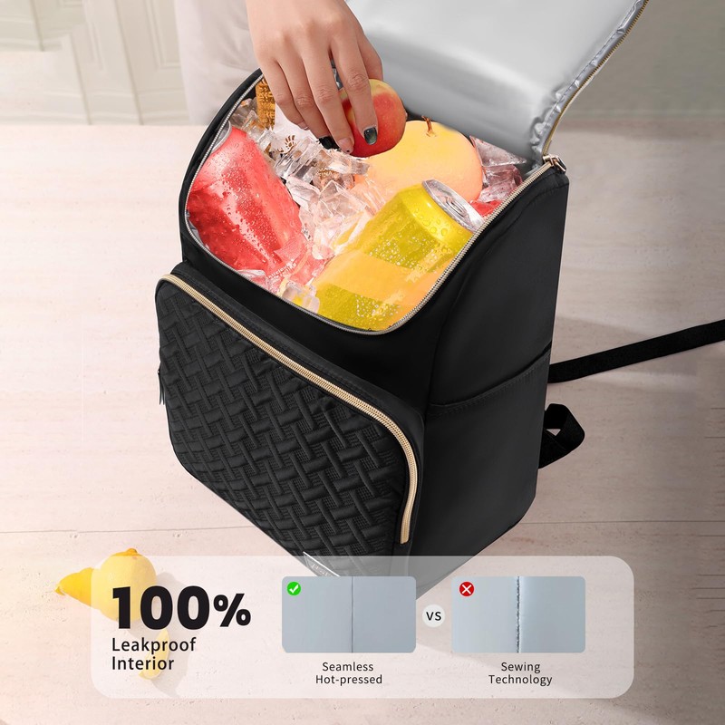 Halivita Cooler Backpack Insulated Leak Proof 33 Cans, Waterproof Hiking