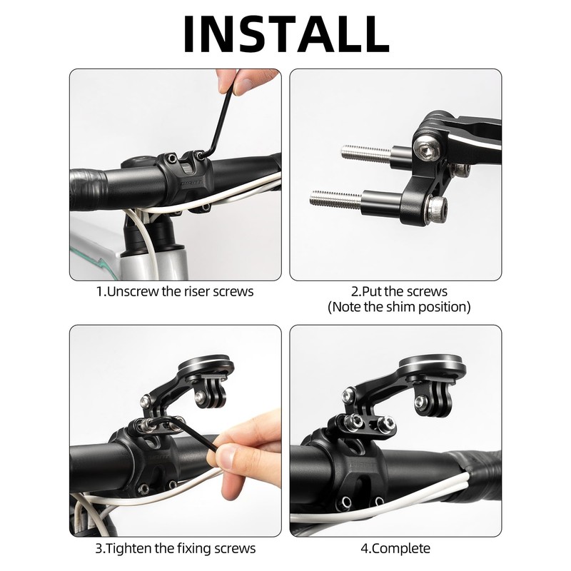 ROCKBROS Bike Computer Mount Bicycle Computer Mount Compatible with Garmin,