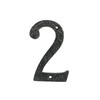 UAP House Numbers - 4 Inch Black Iron Door Numbers