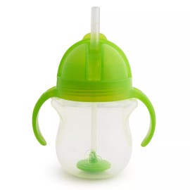 Munchkin® Munchkin Any Angle Sippy Cup 7oz Green - Click Lock Lid & Weighted Straw Trainer