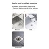 Drain Hair Catcher, Bathtub Drain Protecto 2 PCS （Gray Square）