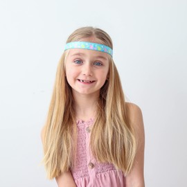 FROG SAC 4 Easter Headbands for Girls, Adjustable No Slip Stretch Elastic Head Band for Kids, Thin Fabric Hair Accessories
