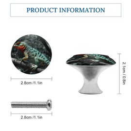 GFLFMXZW 2 Pack Kitchen Cabinet Handles with Screws Lizard Sitting on A Branch Cabinet Knobs Stainless Steel Cabinet Hardware Kitchen Handles for Cabinets Cupboard Handles for Kitchen Drawer Pulls