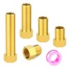GASHER 5PCS Extension Brass Pipe Fitting, 1/2" Female to 1/2"