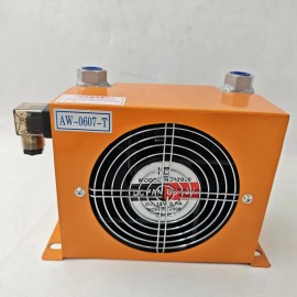 Universal New Hydraulic Air Oil Cooler Air-Cooled Oil Radiator Heat Exchanger 48W 12V